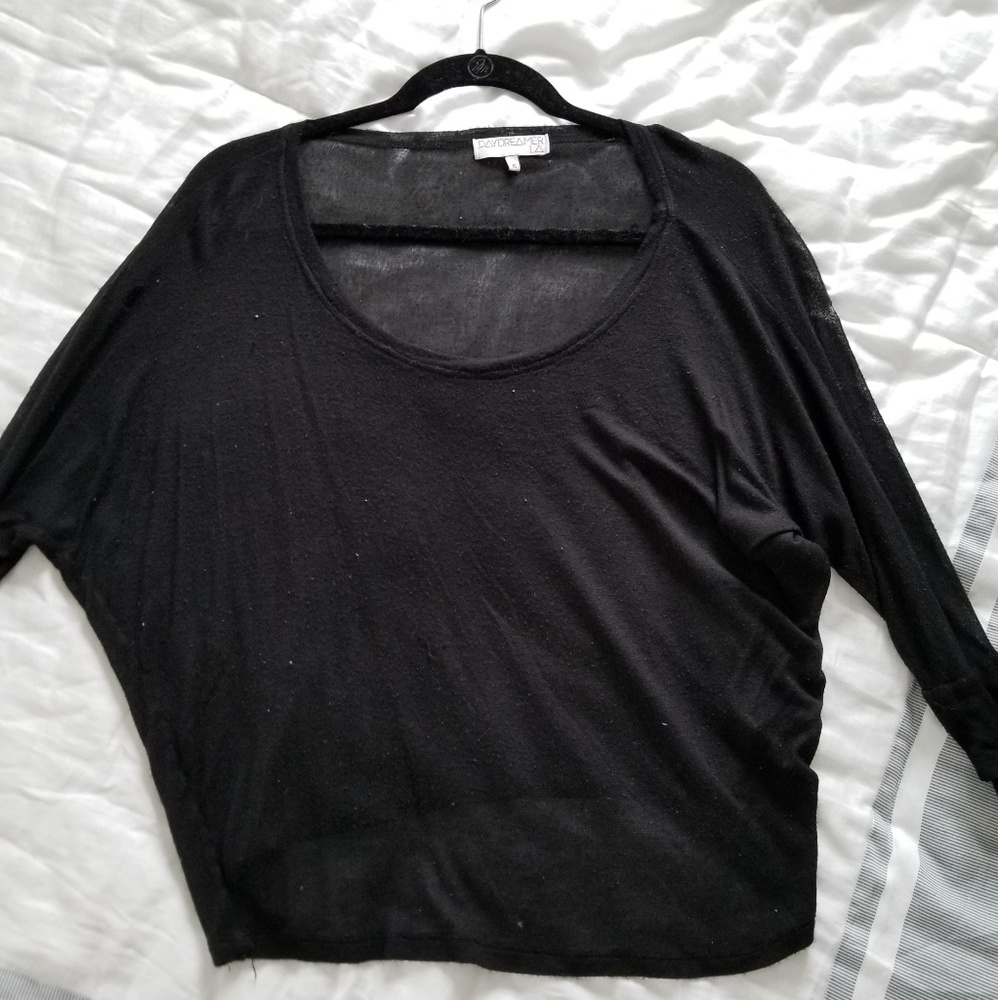 Sheer black top